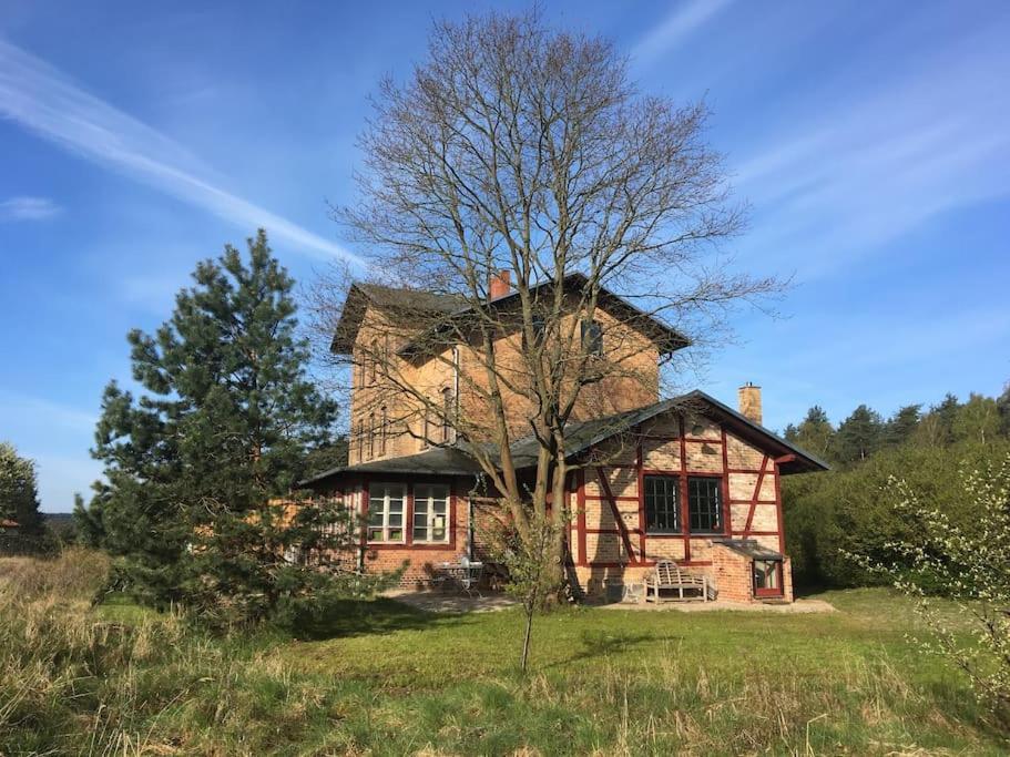 Romantisches Studio Am Waldesrand Mit Gartensauna Schwarz エクステリア 写真